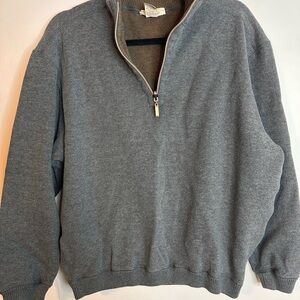 Islander Men's Charcoal Zip-Up Sweater